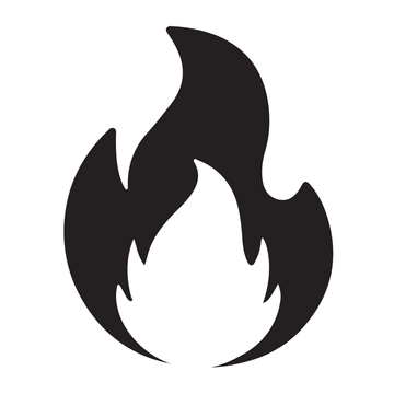 Free Black and White Fire Clipart to Edit Online