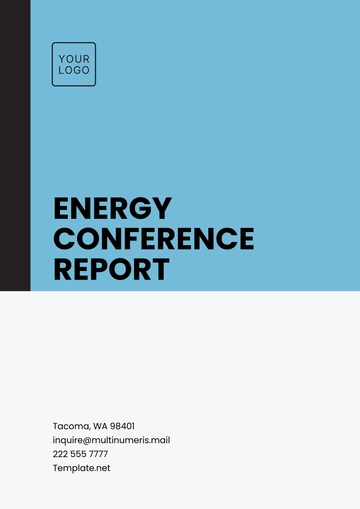 Free Energy Conference Report Template to Edit Online