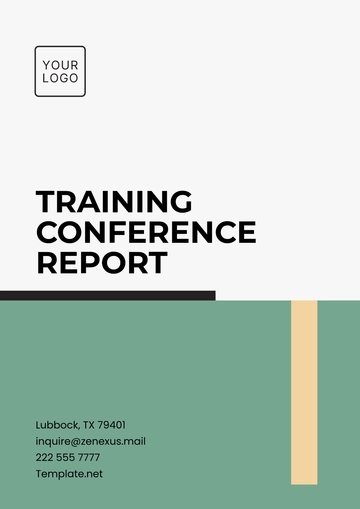 Free Training Conference Report Template to Edit Online
