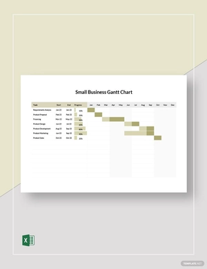 Small Business Gantt Chart Template