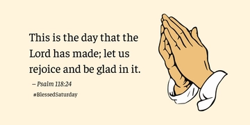 Free Blessed Saturday Template to Edit Online