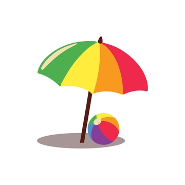 Free Colorful Beach Clipart to Edit Online
