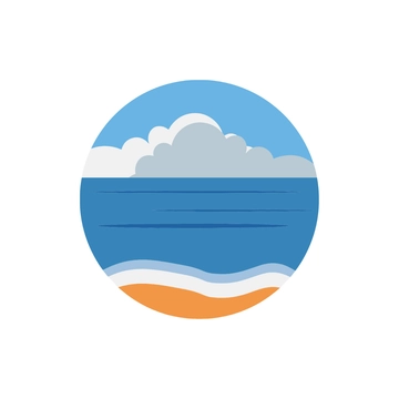 Free Minimalist Beach Clipart to Edit Online