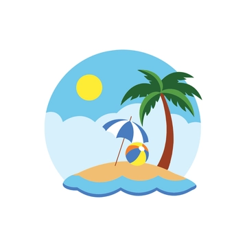 Free Beach Scene Clipart to Edit Online