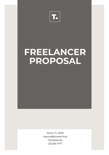 Free Freelancer Proposal Template to Edit Online
