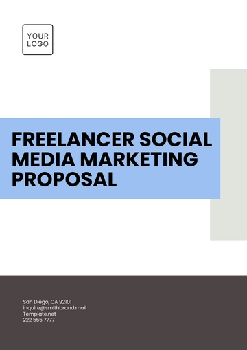 Free Freelancer Social Media Marketing Proposal Template to Edit Online