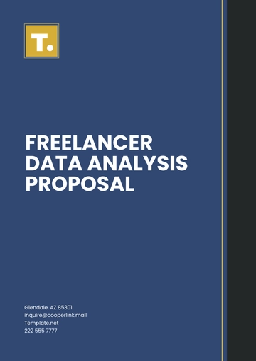 Free Freelancer Data Analysis Proposal Template to Edit Online