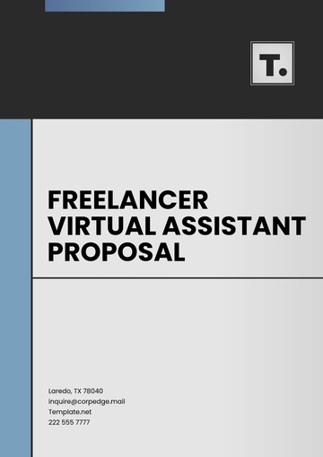 Free Freelancer Virtual Assistant Proposal Template to Edit Online
