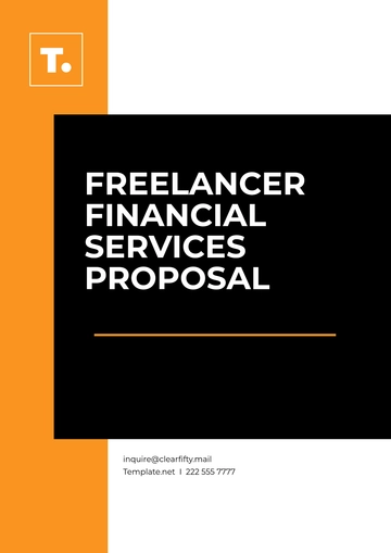 Free Freelancer Financial Services Proposal Template to Edit Online
