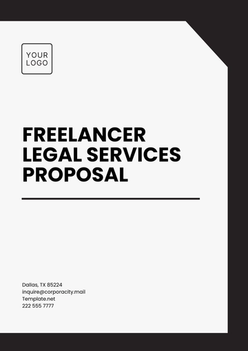 Free Freelancer Legal Services Proposal Template to Edit Online
