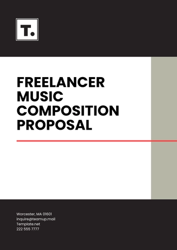 Free Freelancer Music Composition Proposal Template to Edit Online