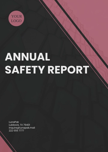 Free Annual Safety Report Template to Edit Online