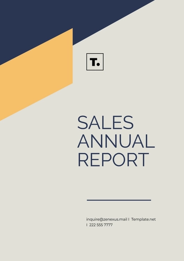 Free Sales Annual Report Template to Edit Online