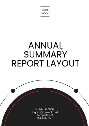 Free Annual Summary Report Layout Template to Edit Online