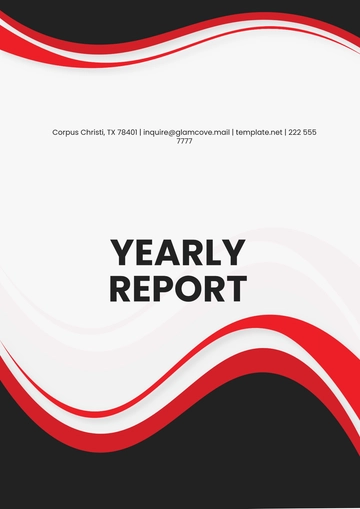 Free Yearly Report Template to Edit Online