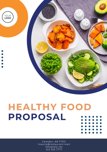 Free Healthy Food Proposal Template to Edit Online