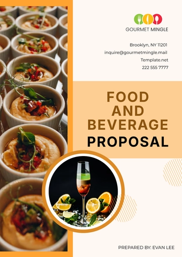Free Food and Beverage Proposal Template to Edit Online