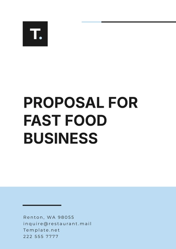Free Fast Food Business Proposal Template to Edit Online
