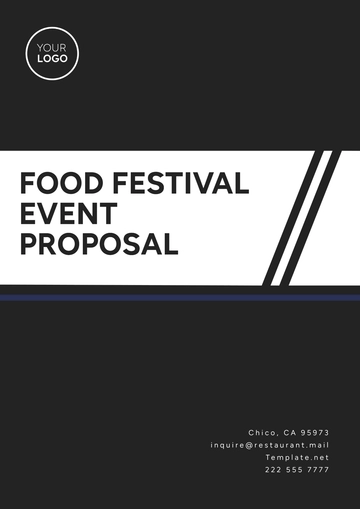 Free Food Festival Event Proposal Template to Edit Online