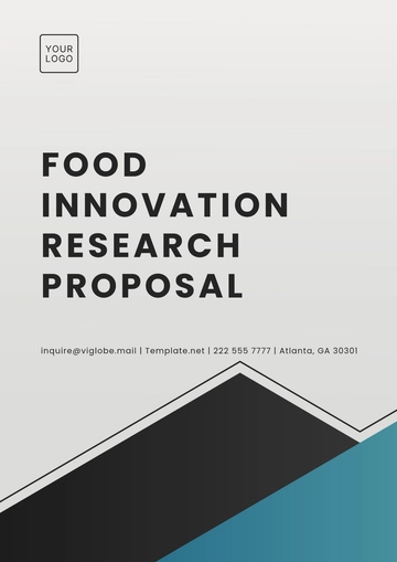 Free Food Innovation Research Proposal Template to Edit Online