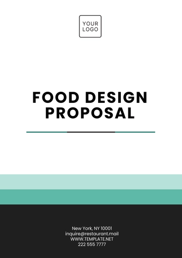 Free Food Design Proposal Template to Edit Online