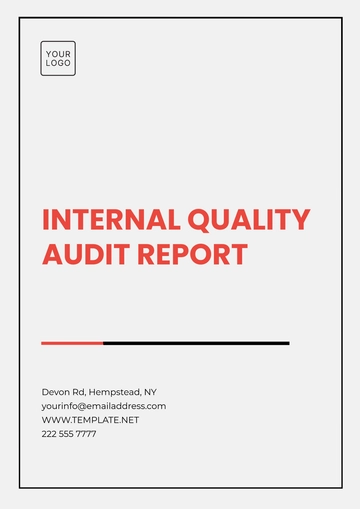Free Printable internal Quality Audit Template to Edit Online