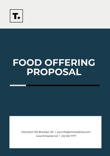 Free Food Offering Proposal Template to Edit Online