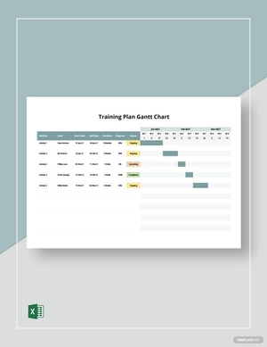 Training Plan Gantt Chart Template
