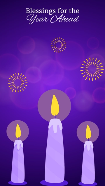 Free Religious New Year Wallpaper Template to Edit Online