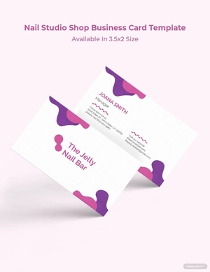 Nail Studio Shop Business Card Template