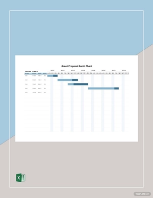 Grant Proposal Gantt Chart Template