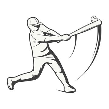 Free Black and White Baseball Clipart to Edit Online