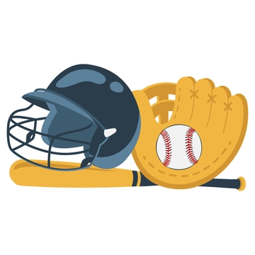 Free Baseball Equipment Clipart to Edit Online