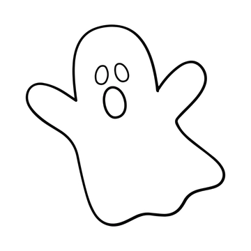 Free Ghost Outline Clipart to Edit Online