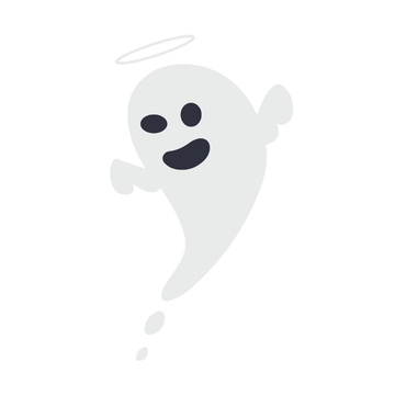 Free Black and White Ghost Clipart to Edit Online
