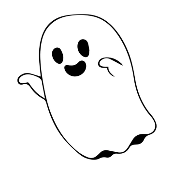 Free Minimalist Ghost Clipart to Edit Online