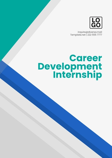 Free Career Development Internship Template to Edit Online