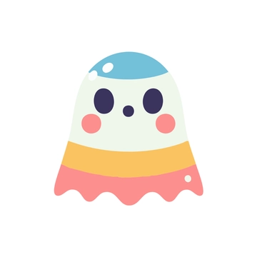 Free Colorful Ghost Clipart to Edit Online