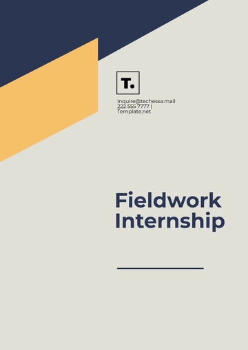 Free Fieldwork Internship Template to Edit Online