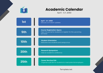 Free Academic Calendar Template to Edit Online