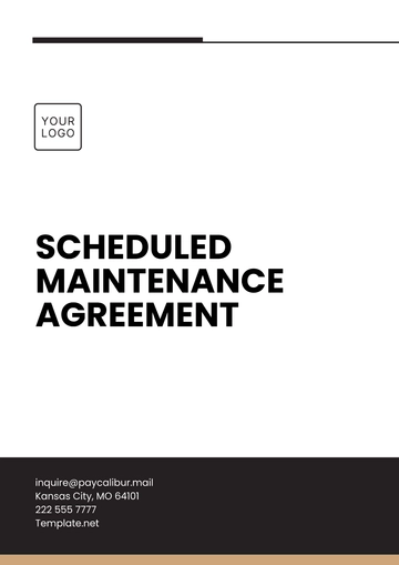 Free Scheduled Maintenance Agreement Template to Edit Online
