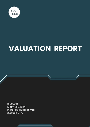 Free Valuation Report Template to Edit Online