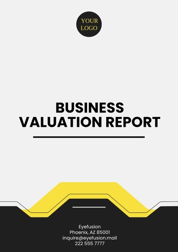 Free Business Valuation Report Template to Edit Online