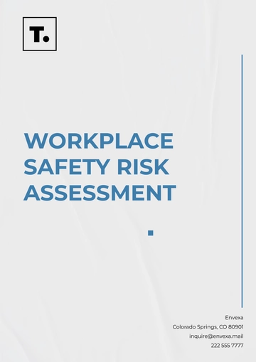 Free Workplace Safety Risk Assessment Template to Edit Online