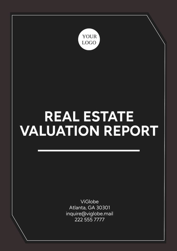 Free Real Estate Valuation Report Template to Edit Online
