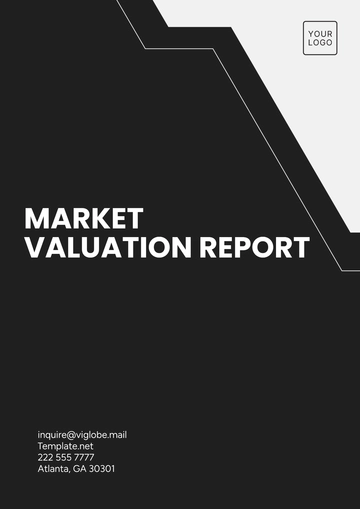 Free Market Valuation Report Template to Edit Online