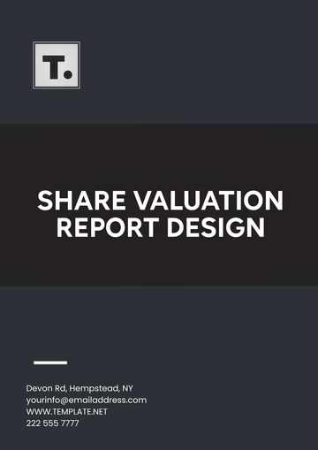 Free Share Valuation Report Design Template to Edit Online