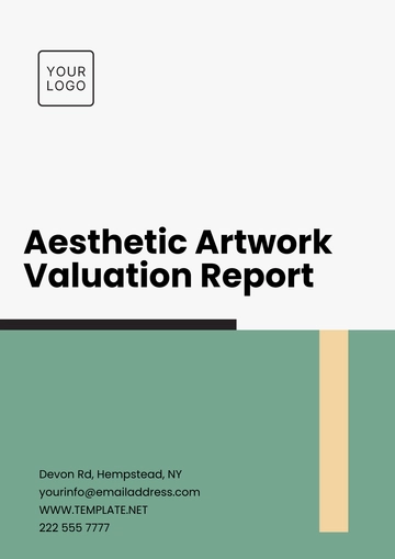 Free Aesthetic Artwork Valuation Report Template to Edit Online