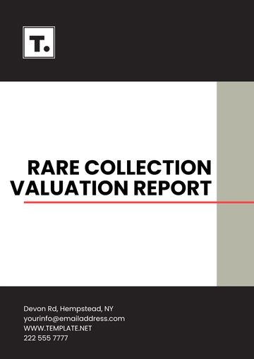 Free Rare Collection Valuation Report Template to Edit Online