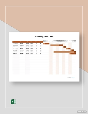 Sample Marketing Gantt Chart Template